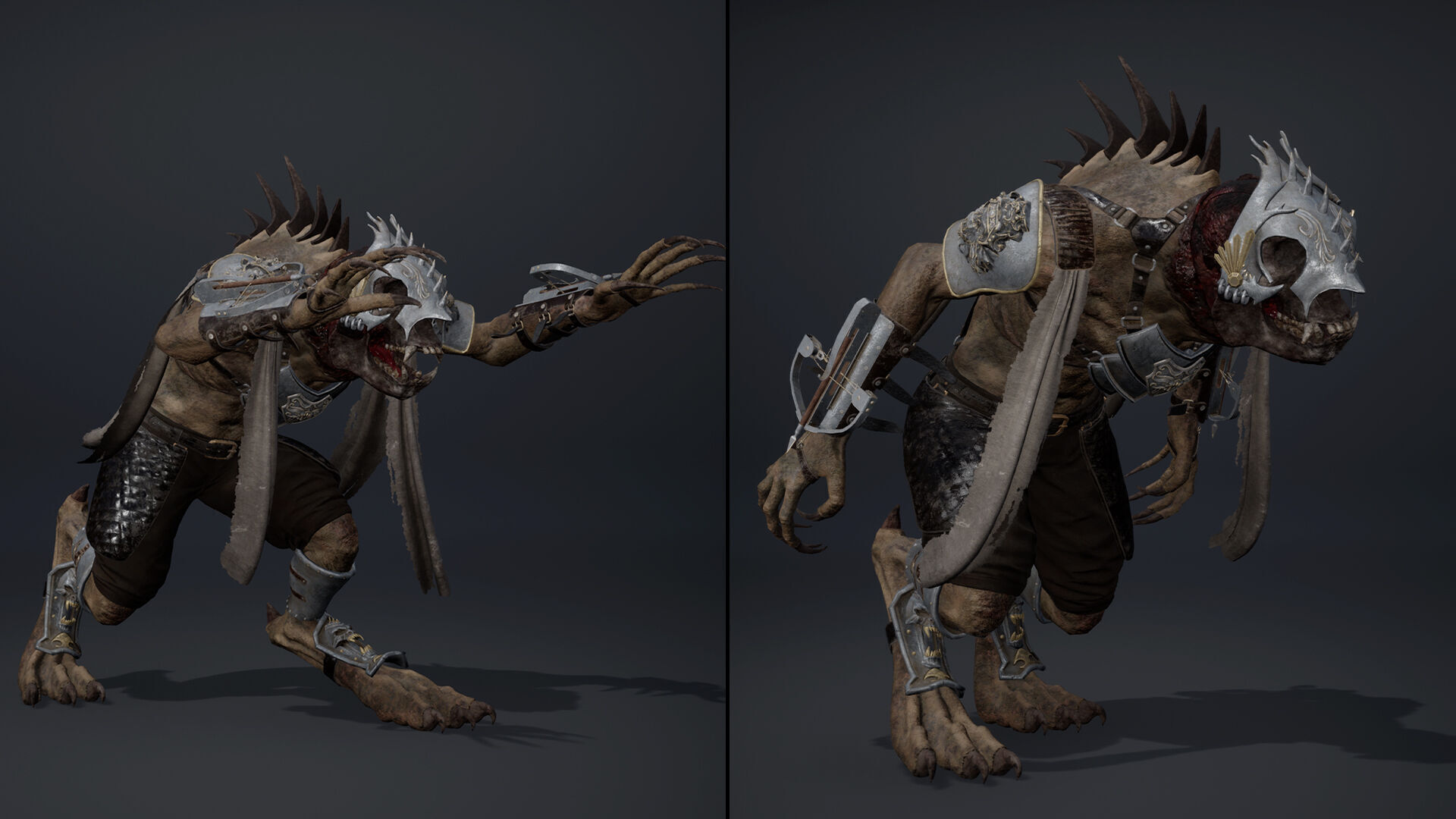 Gloom Spearman Arm1 Low-poly 3D model_19