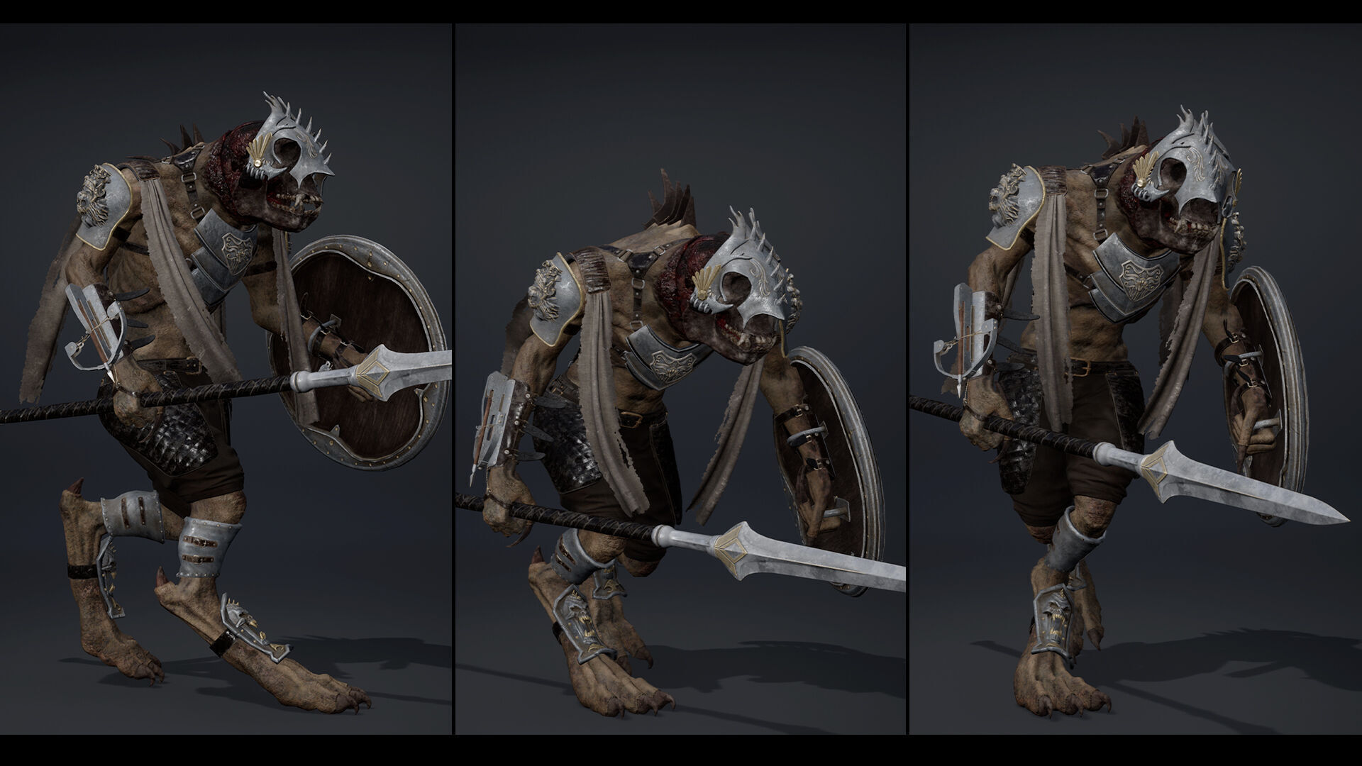Gloom Spearman Arm1 Low-poly 3D model_15