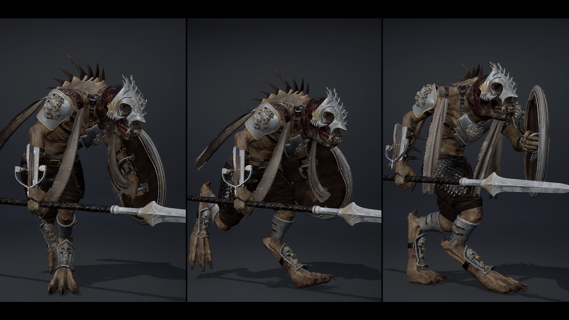 Gloom Spearman Arm1 Low-poly 3D model_16