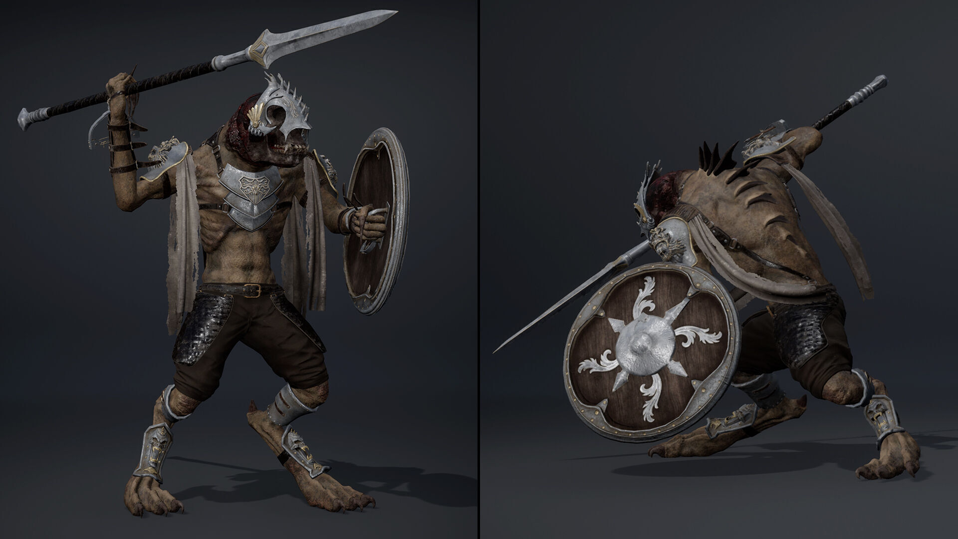 Gloom Spearman Arm1 Low-poly 3D model_7