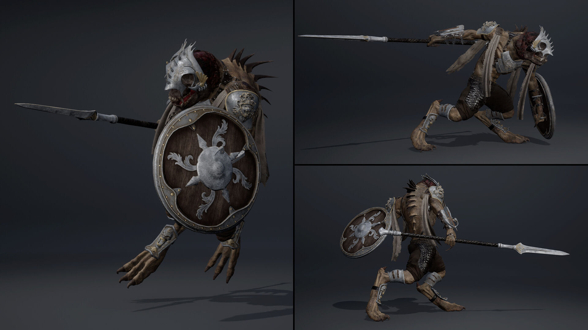 Gloom Spearman Arm1 Low-poly 3D model_9