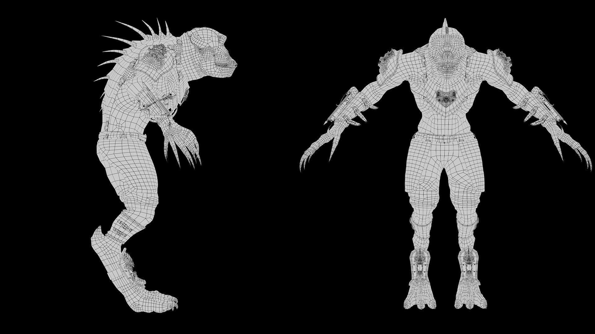 Gloom Spearman Arm1 Low-poly 3D model_21