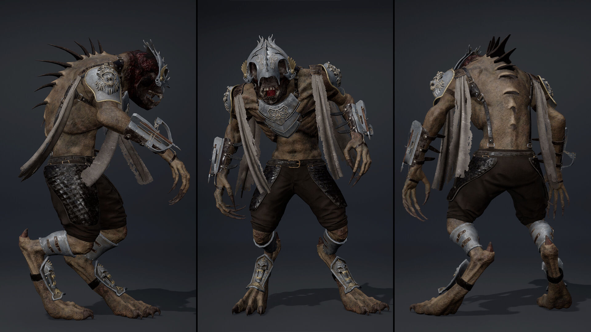 Gloom Spearman Arm1 Low-poly 3D model_12