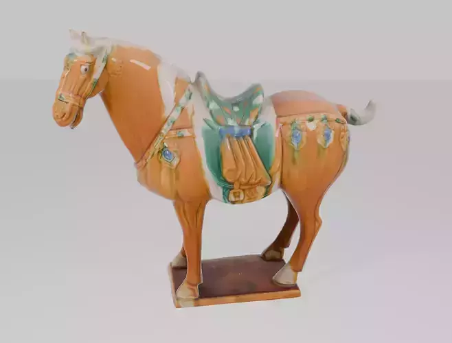Photogrammetry 3D Model---Porcelain horse