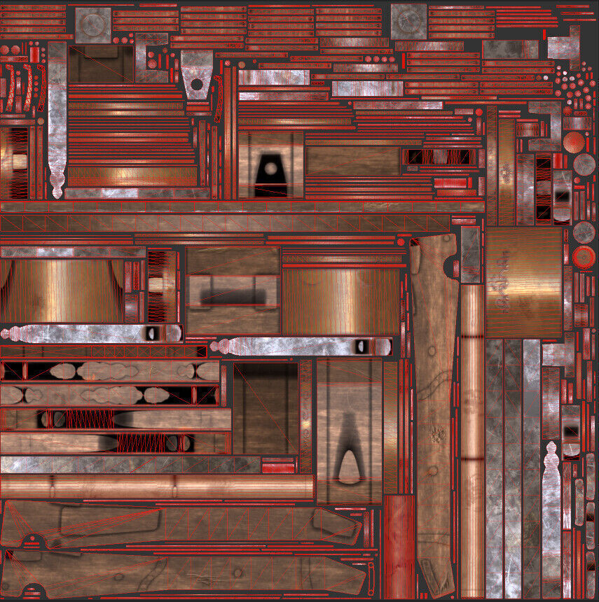 Cannon Louis XIV Medieval Low-poly 3D model_5