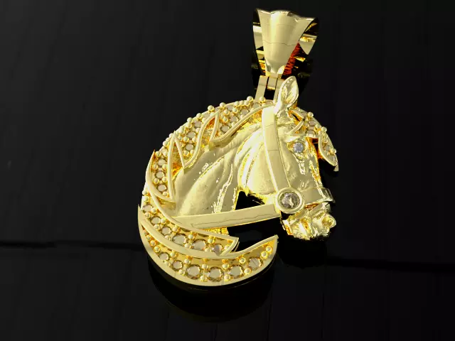 Horse Pendant 3D print model