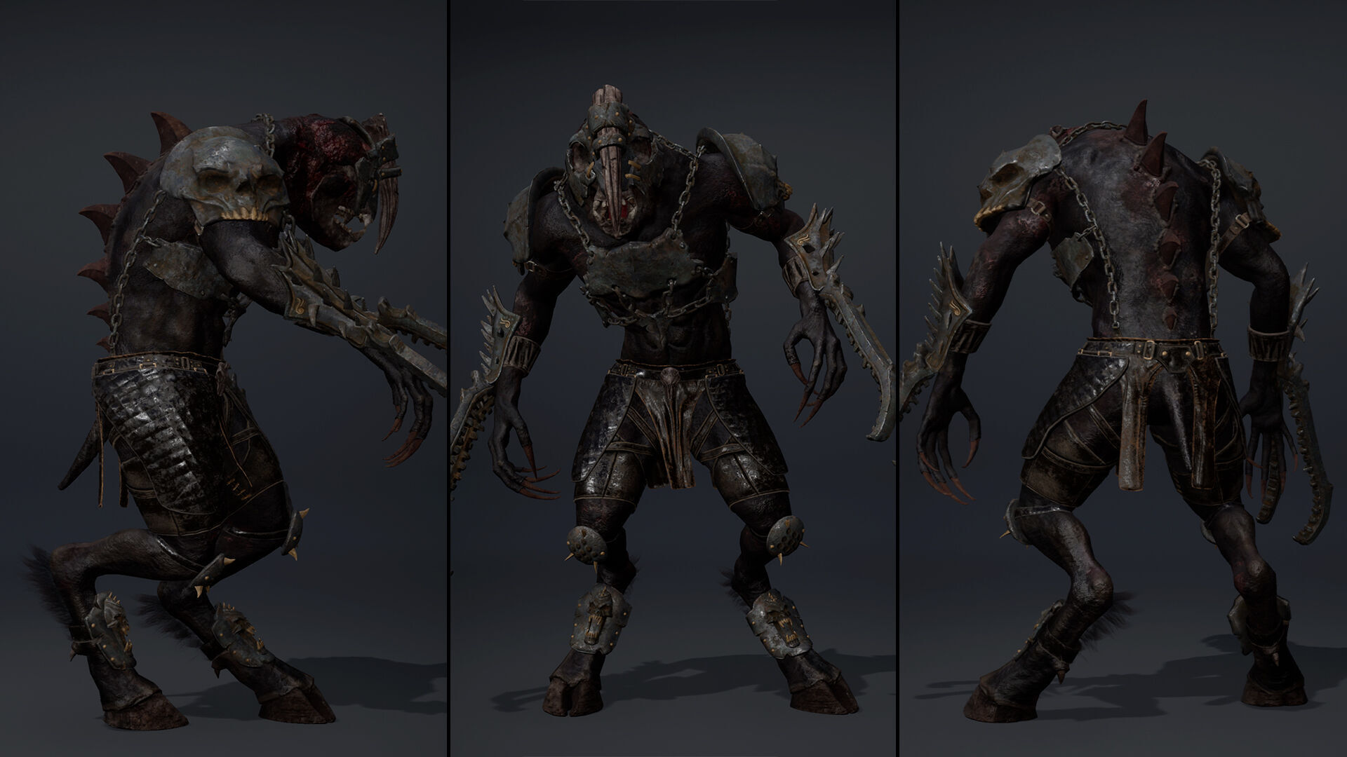 Gloom Brutal Arm2 Brutal Low-poly 3D model_6