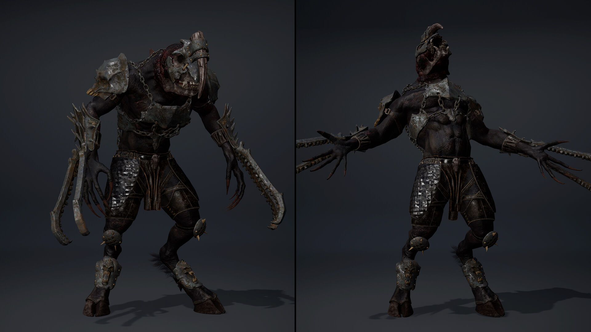 Gloom Brutal Arm2 Brutal Low-poly 3D model_7