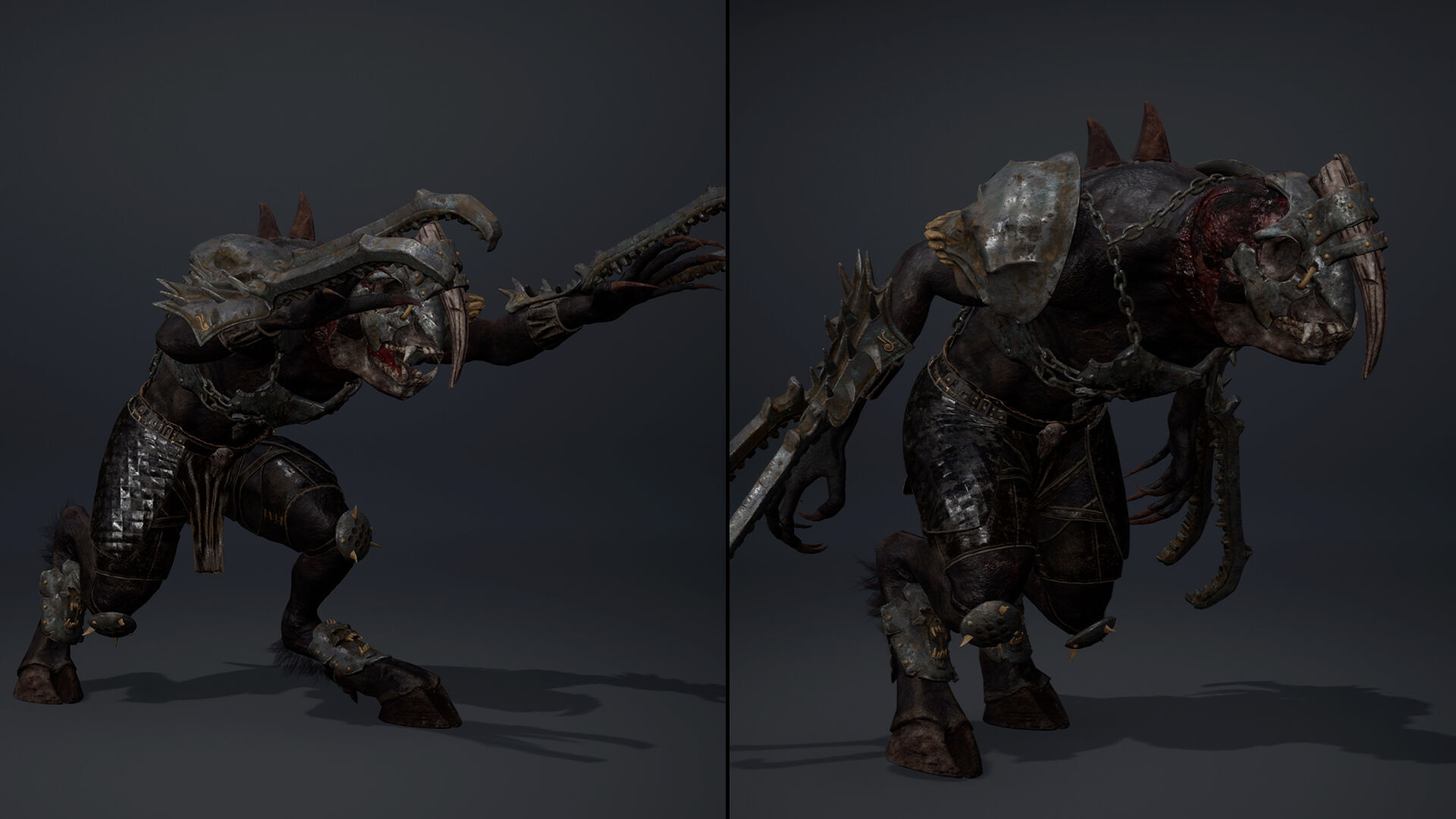 Gloom Brutal Arm2 Brutal Low-poly 3D model_5