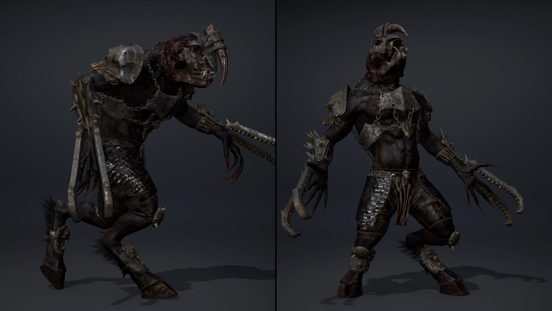 Gloom Brutal Arm2 Brutal Low-poly 3D model_8