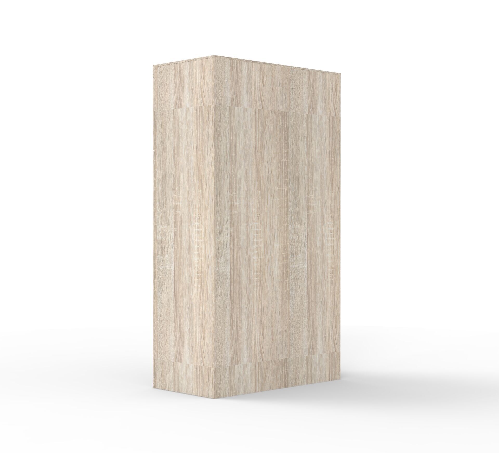 Modern Minimalist Credenza Cabinet 3D model_6