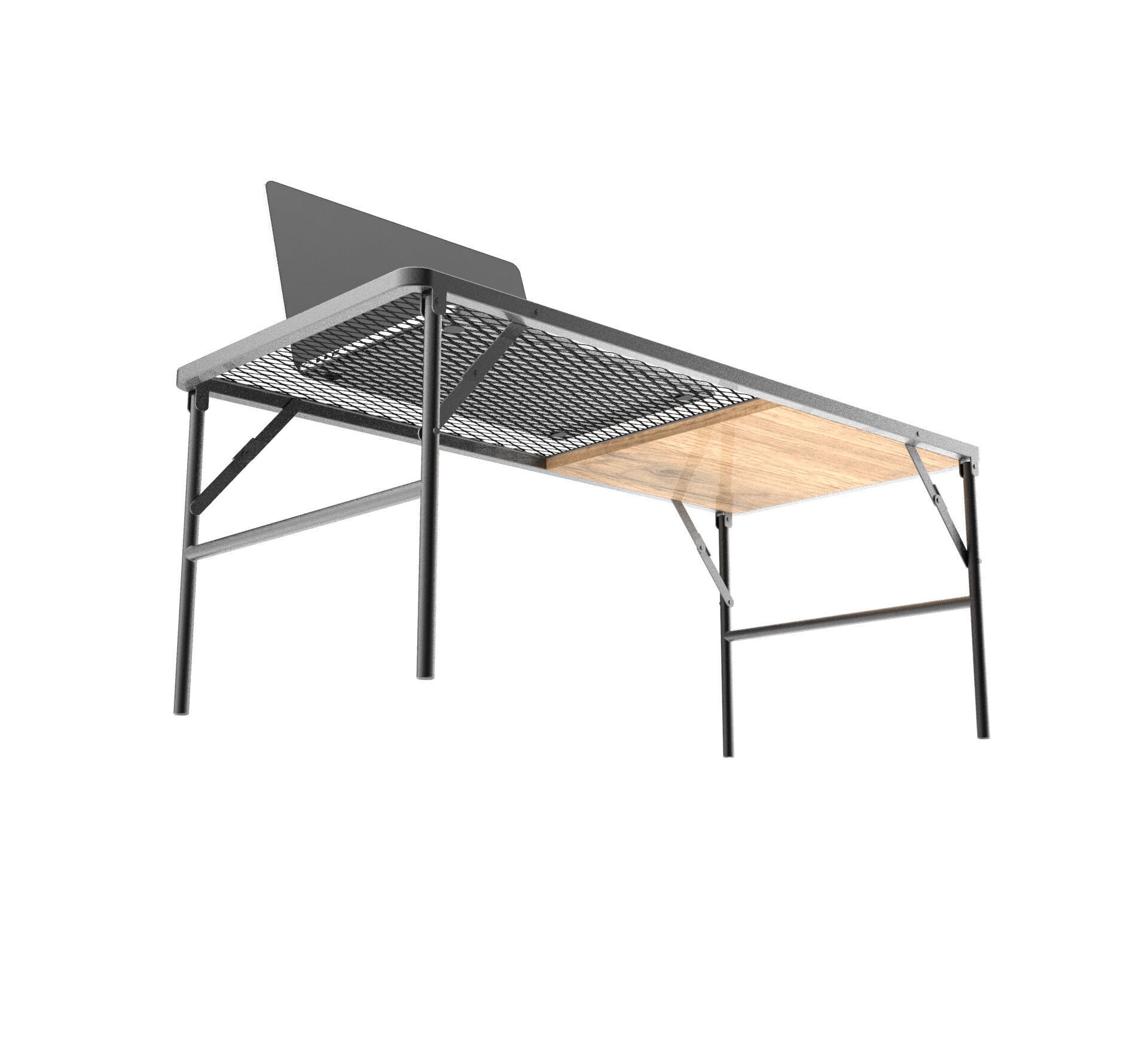 Industrial Folding Mini Coffee Table  3D model_5