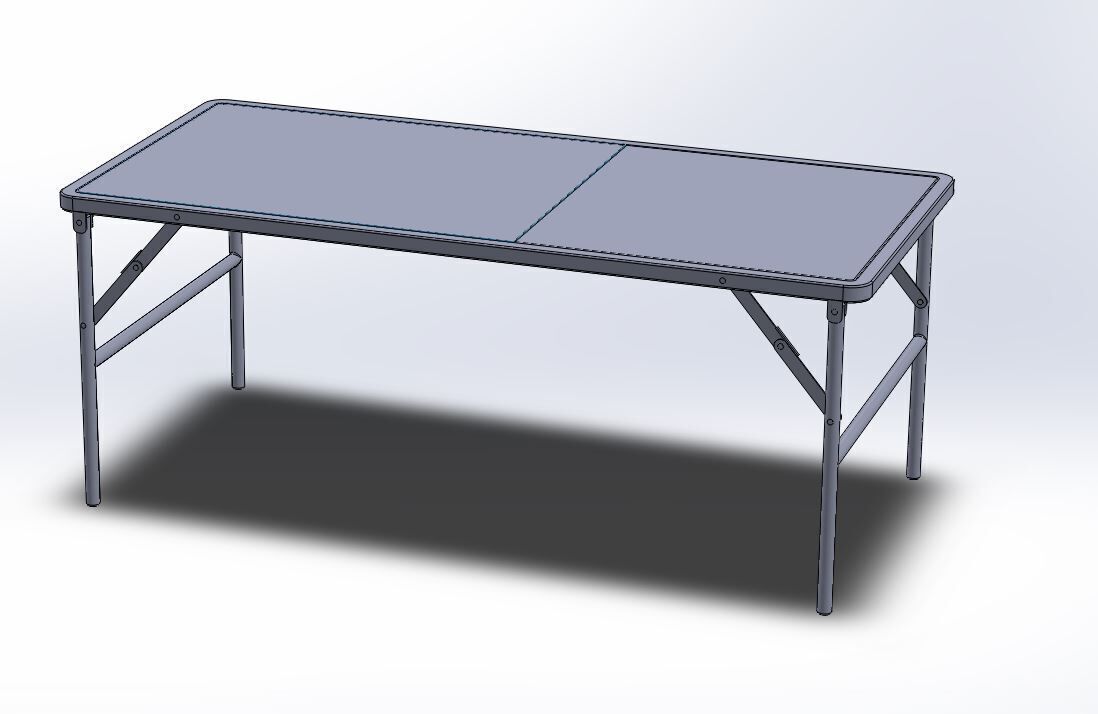 Industrial Folding Mini Coffee Table  3D model_1
