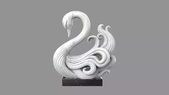 swan sculpture