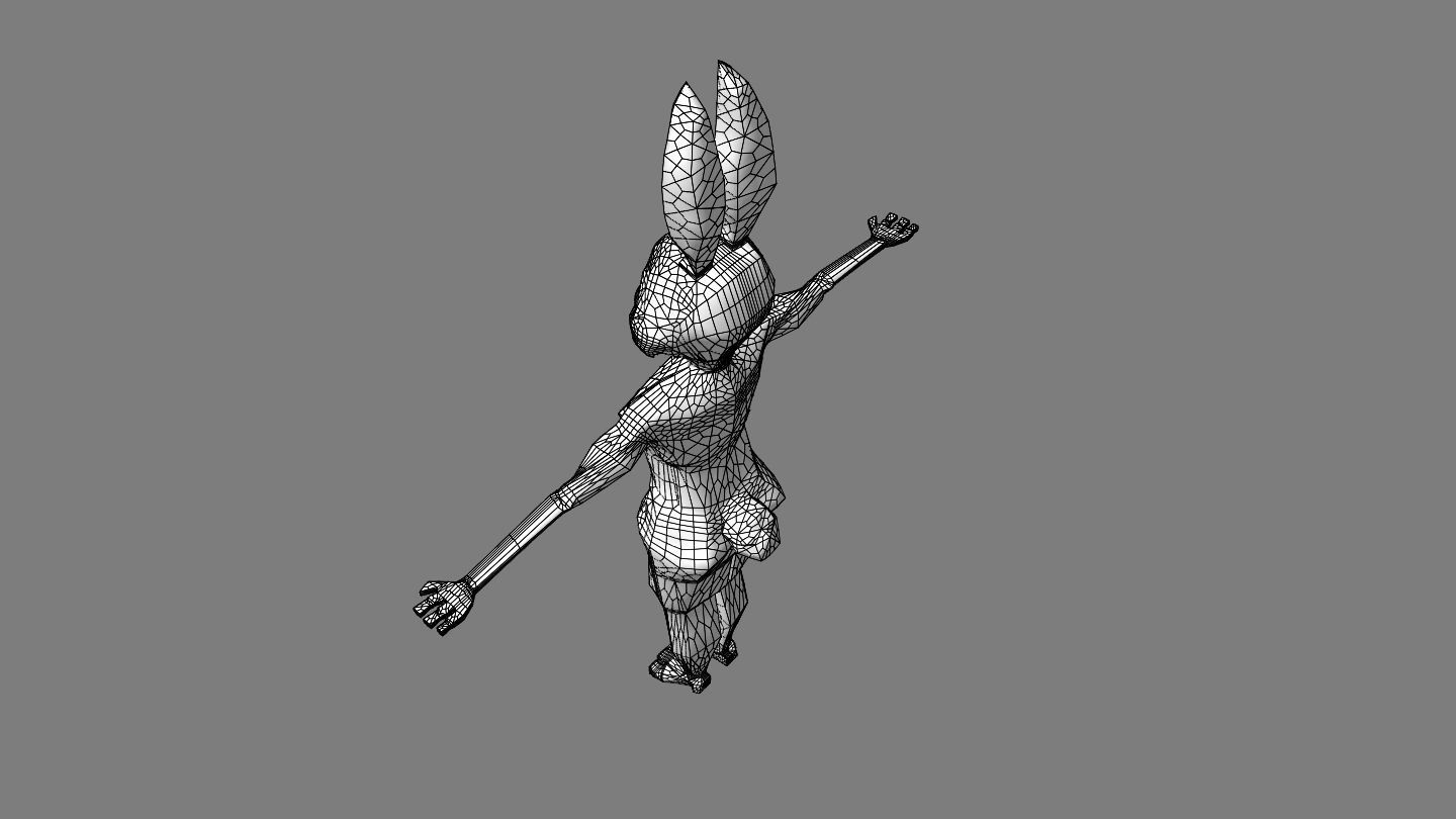 Judy Hopps Low-poly 3D model_6