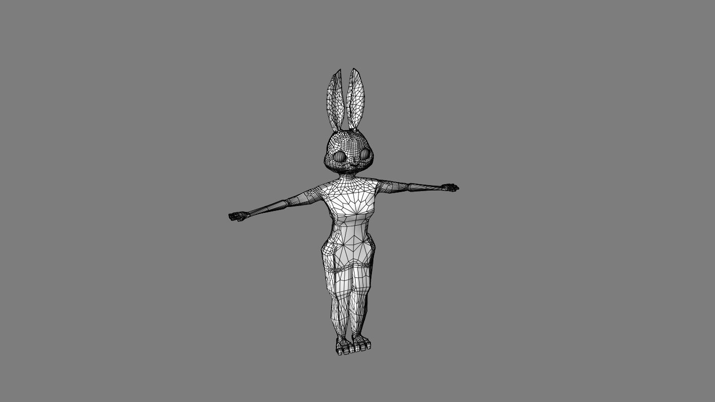 Judy Hopps Low-poly 3D model_5