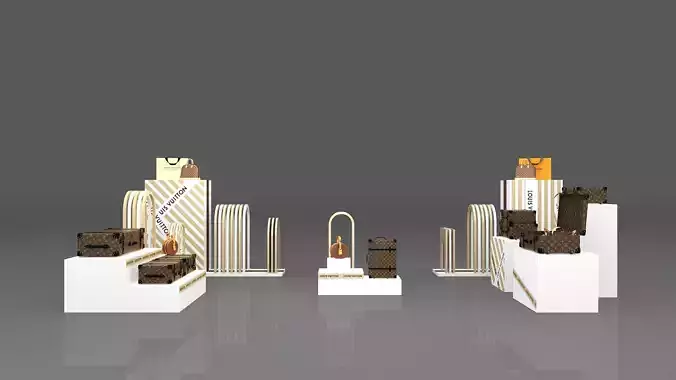 Single shoulder bag  Low-poly 3D model Single shoulder bag  Low-poly 3D model