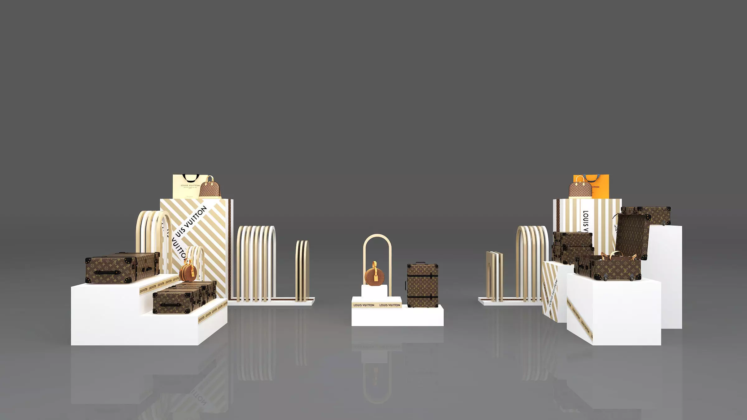 Single shoulder bag  Low-poly 3D model_0