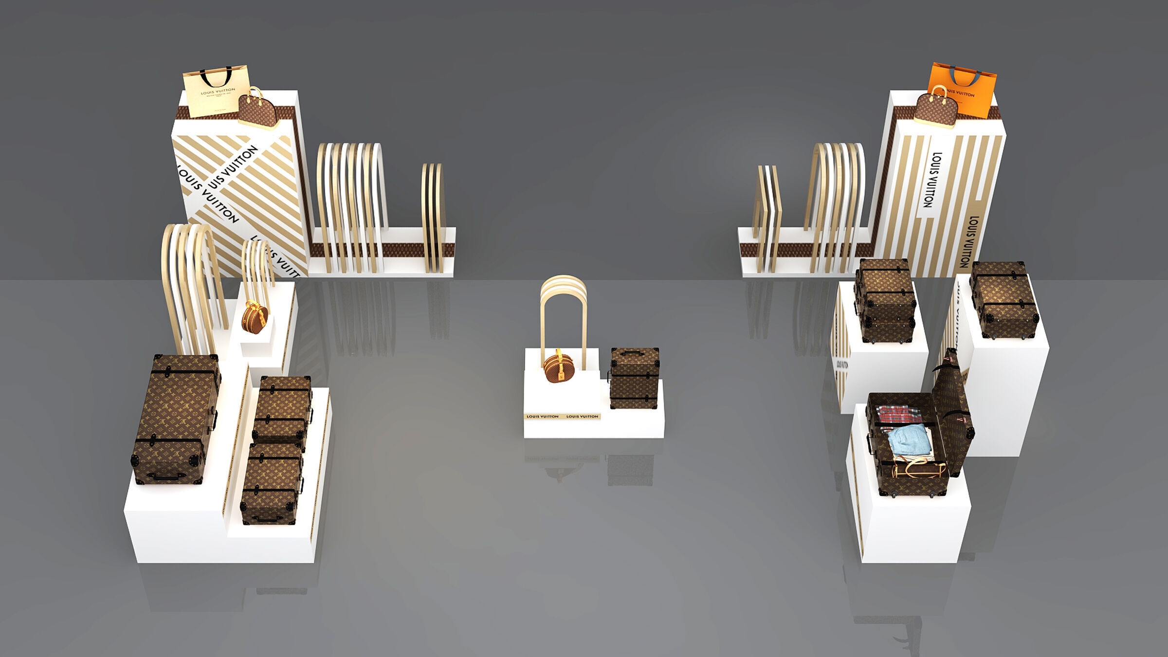 Single shoulder bag  Low-poly 3D model_2