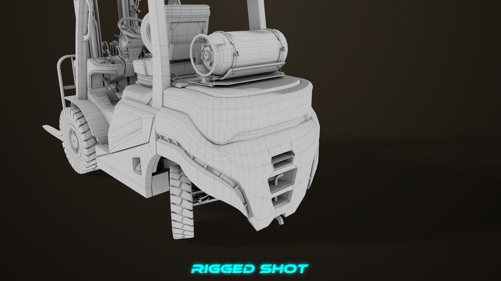 Forklift Trucks and Pallet Yellow Collection All PBR Textures _67