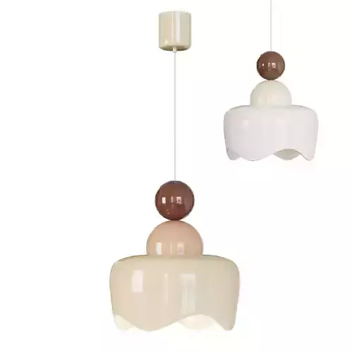 Morandi Doll Rain Sun Pendant Lamp 3D model