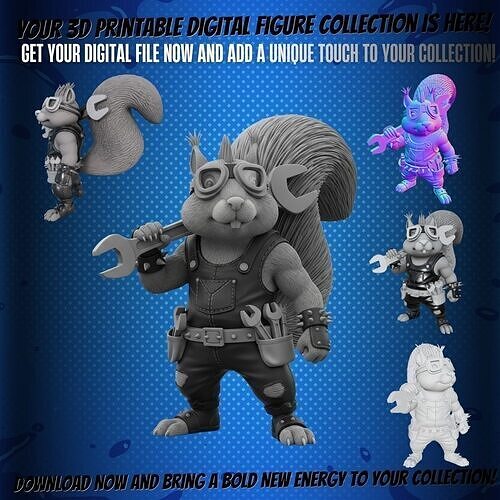 Stylized Tom Cat Figurine  Modern Streetwear Cat 3D print model