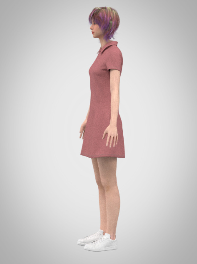 Rose Breeze Dress 3D print model_3