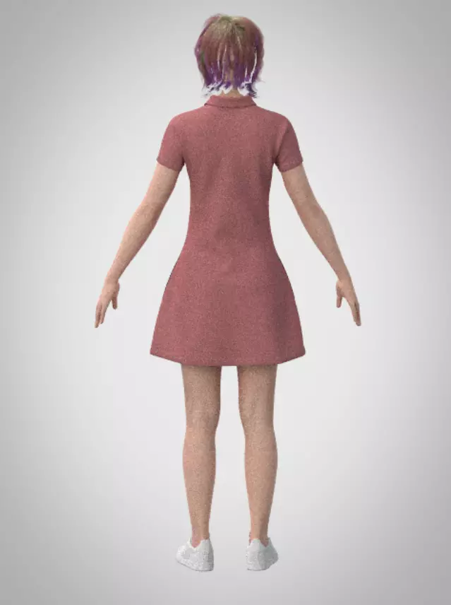 Rose Breeze Dress 3D print model_0