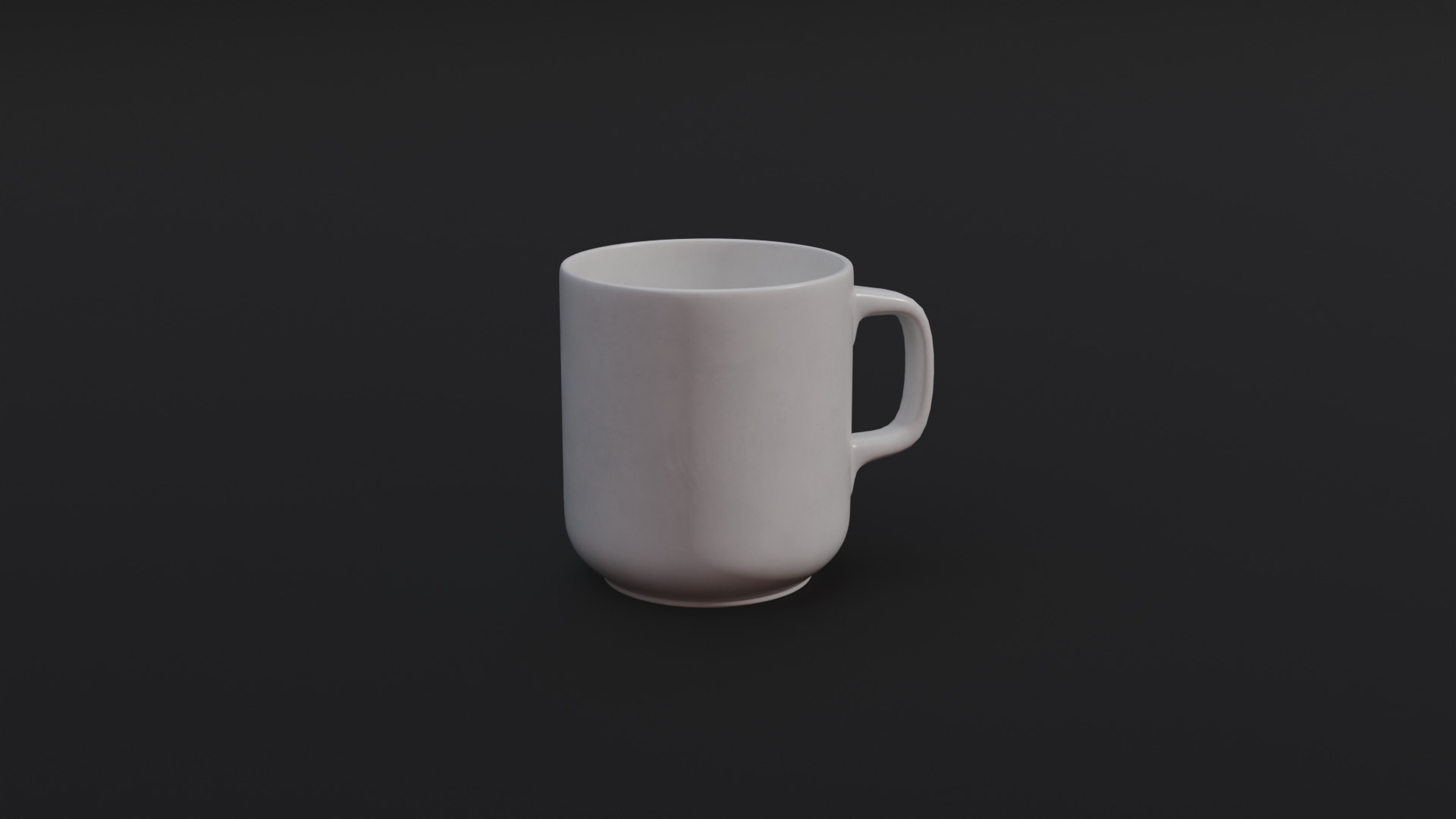 Coffee Cup Low-poly 3D model_3