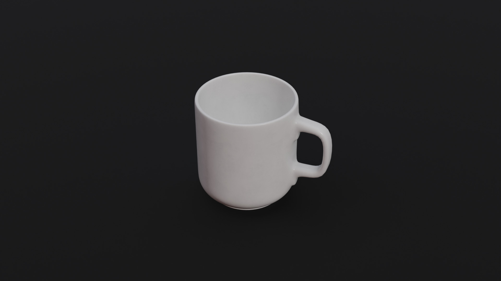 Coffee Cup Low-poly 3D model_1