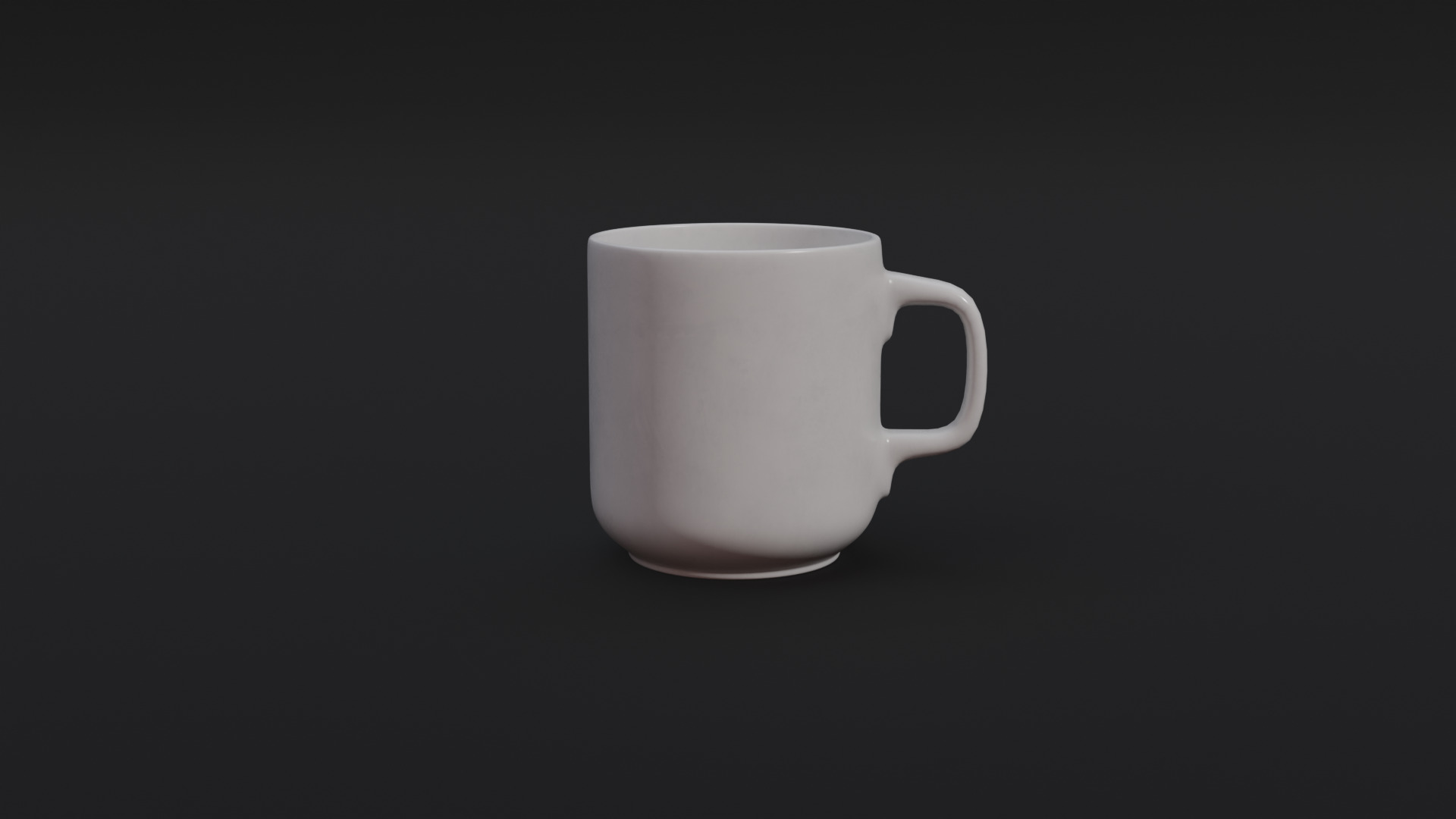 Coffee Cup Low-poly 3D model_2