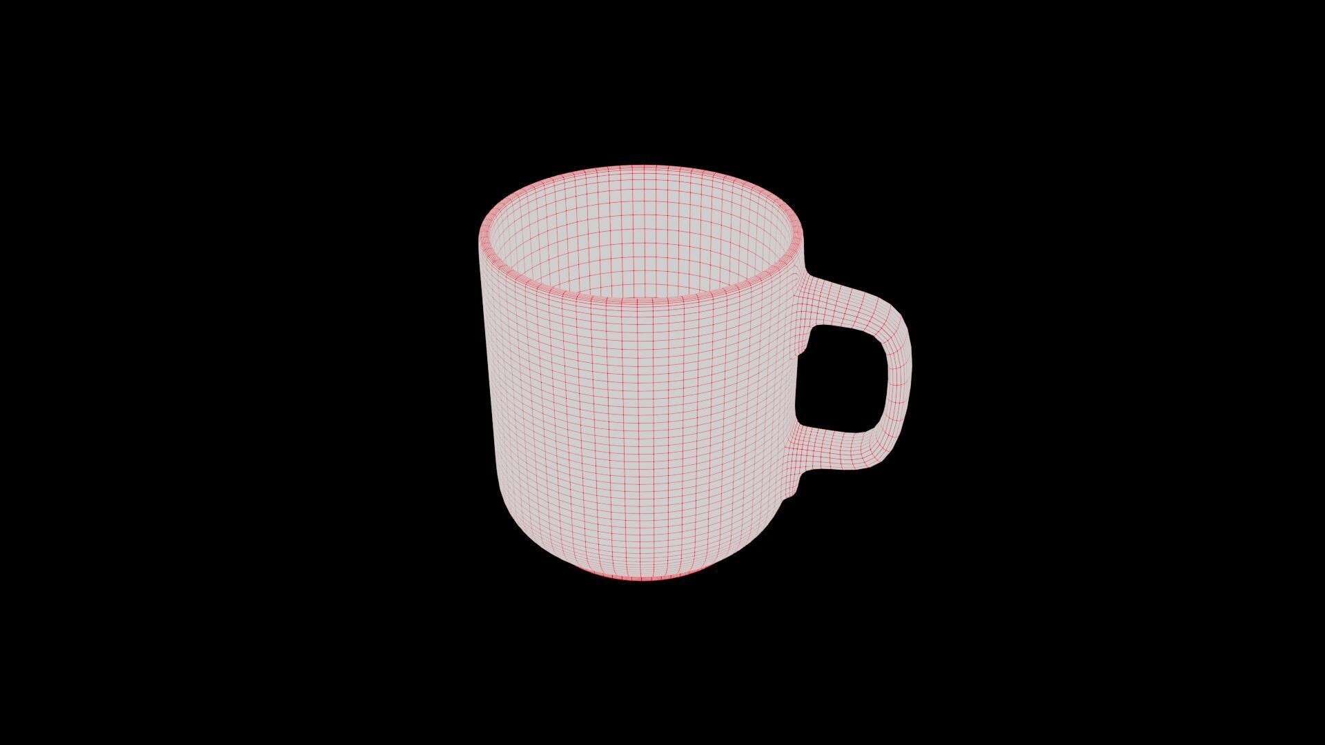 Coffee Cup Low-poly 3D model_6