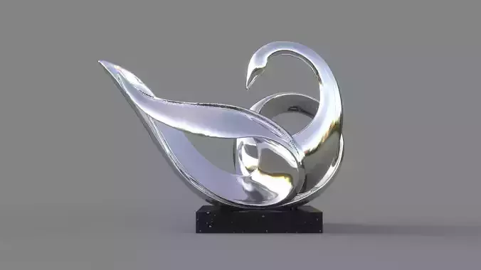 swan sculpture