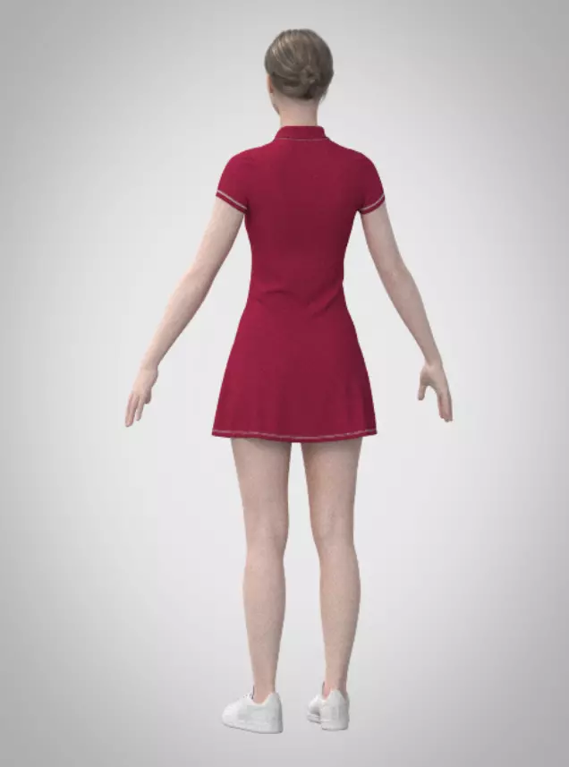 Berry Swing Dress 3D print model_0
