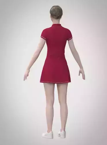 Berry Swing Dress 3D print model