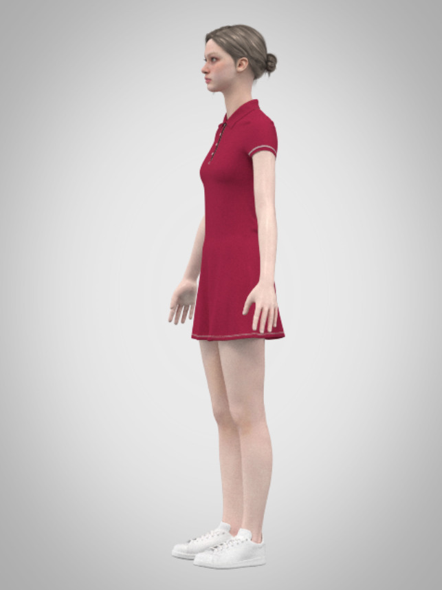 Berry Swing Dress 3D print model_3