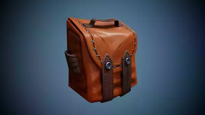 Stylized Leather Hand Bag