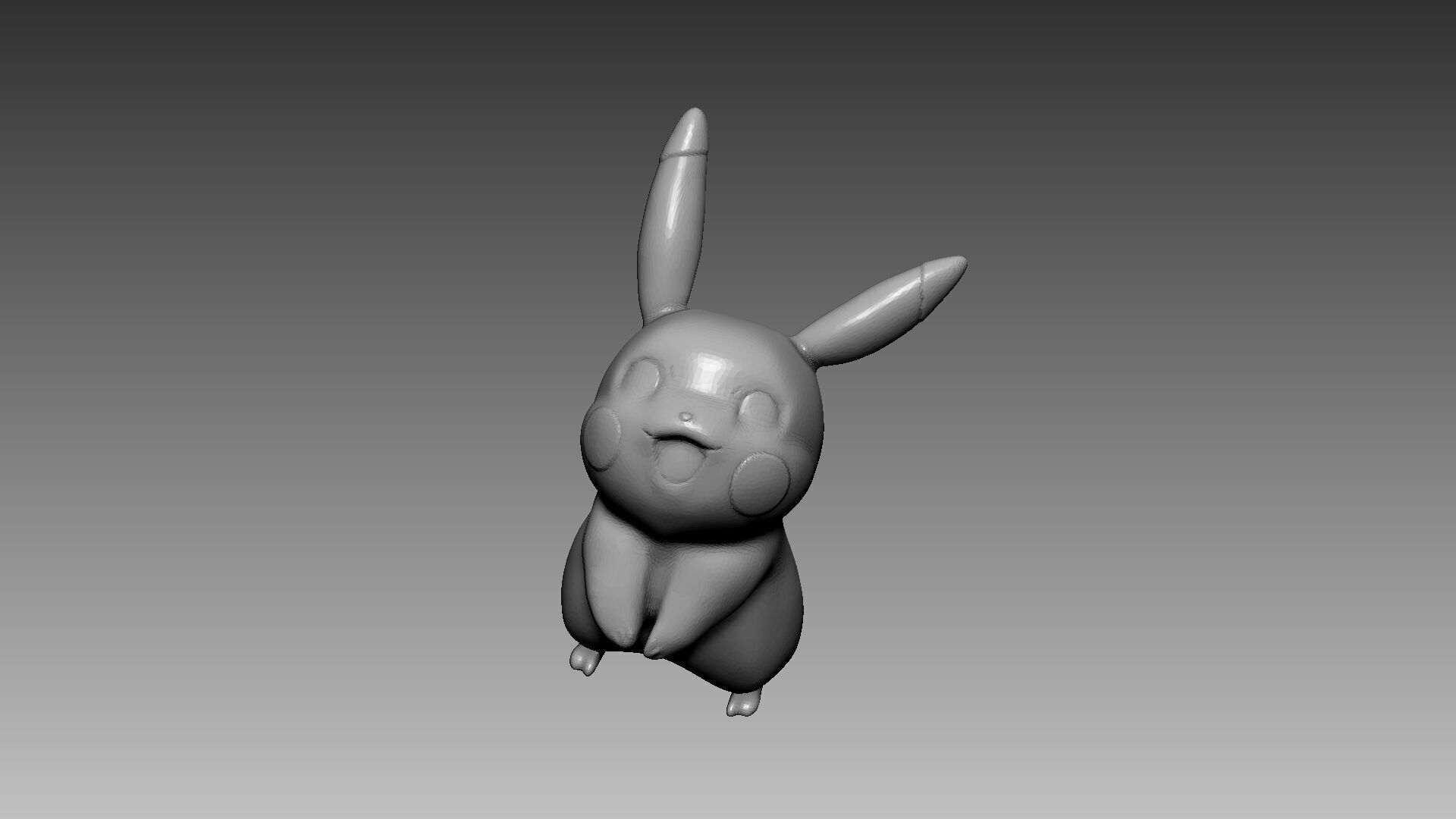 Pokemon Ash Ketchum Champion Statue by Egg Studio 3D print model_13