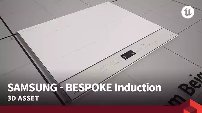 SAMSUNG - BESPOKE Induction Built-IN Low-poly 3D model