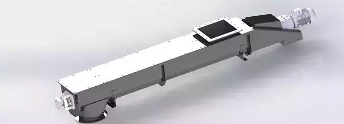 SCREW CONVEYOR 315X2600 mm 3D model