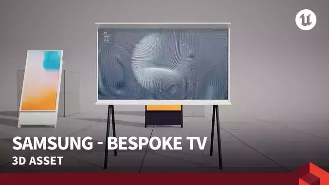 SAMSUNG - BESPOKE TV Low-poly 3D model