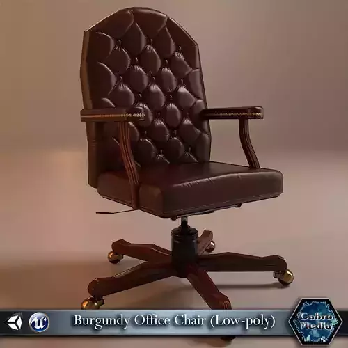 PBR Burgundy office chair