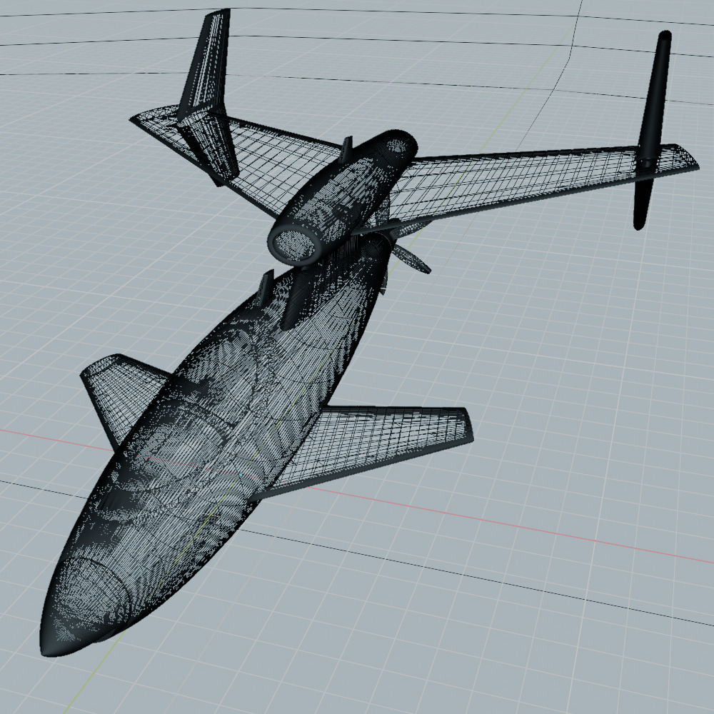Sharky skywater jet 3d printable concept 3D print model_10