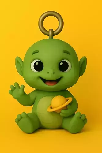 CosmoHug Alien Keychain