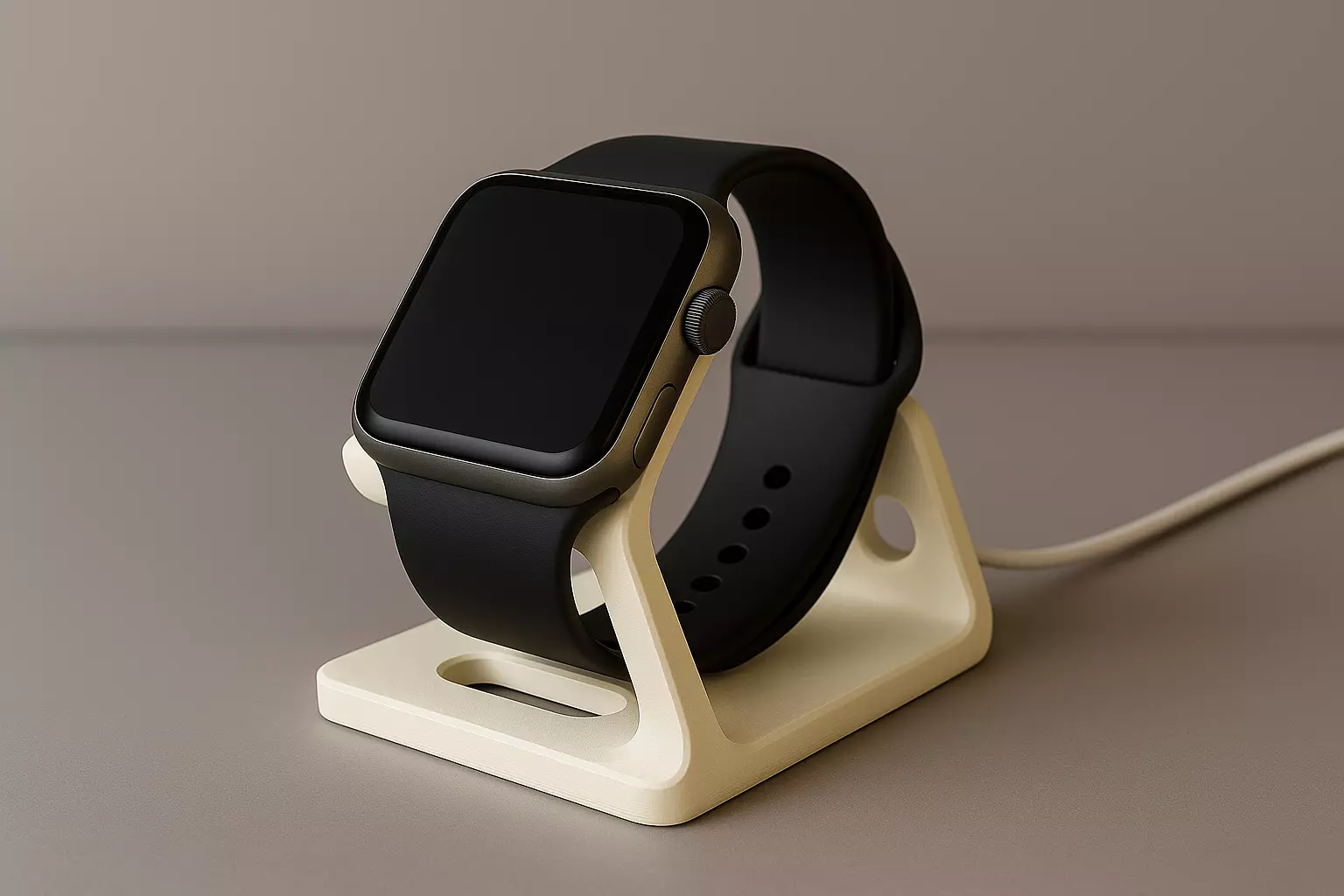 OrbitStand Minimalist Apple Watch Dock 3D print model_0