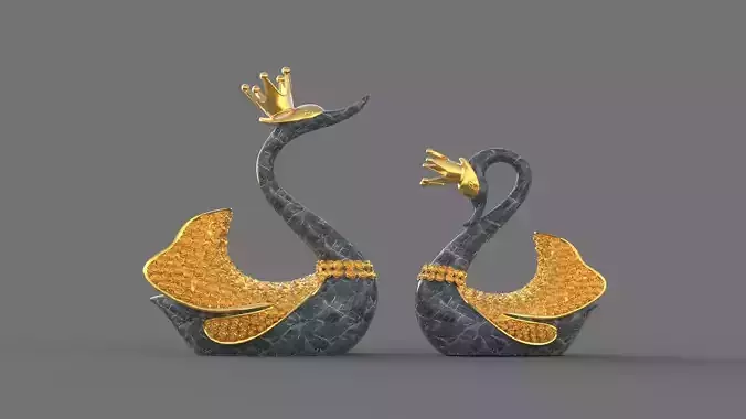 swan sculpture