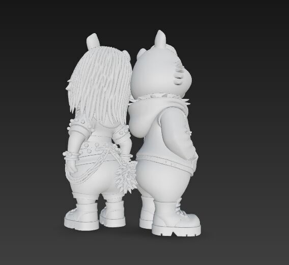 Stylized Cartoon Characters Collection 3D Printable Figurines 3D print model_33