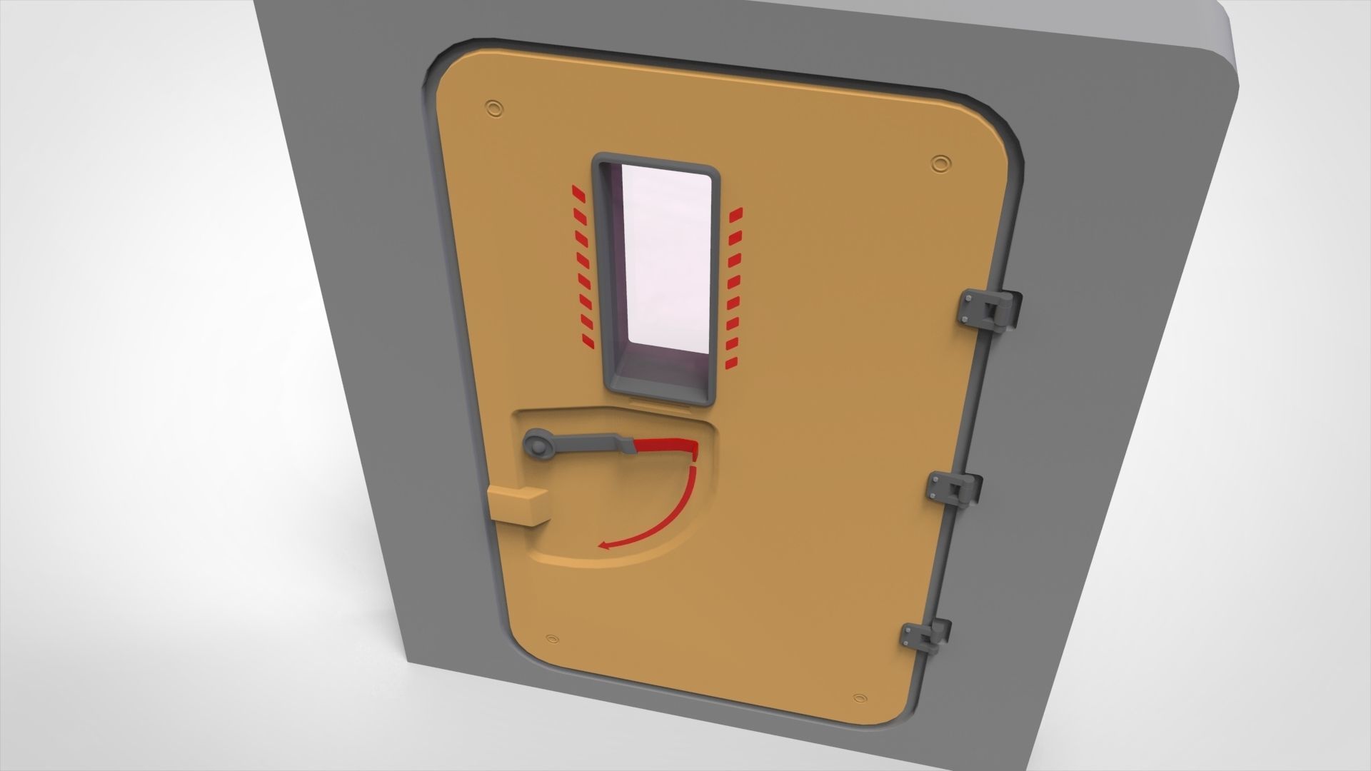 sci fi door 9 3D model_8