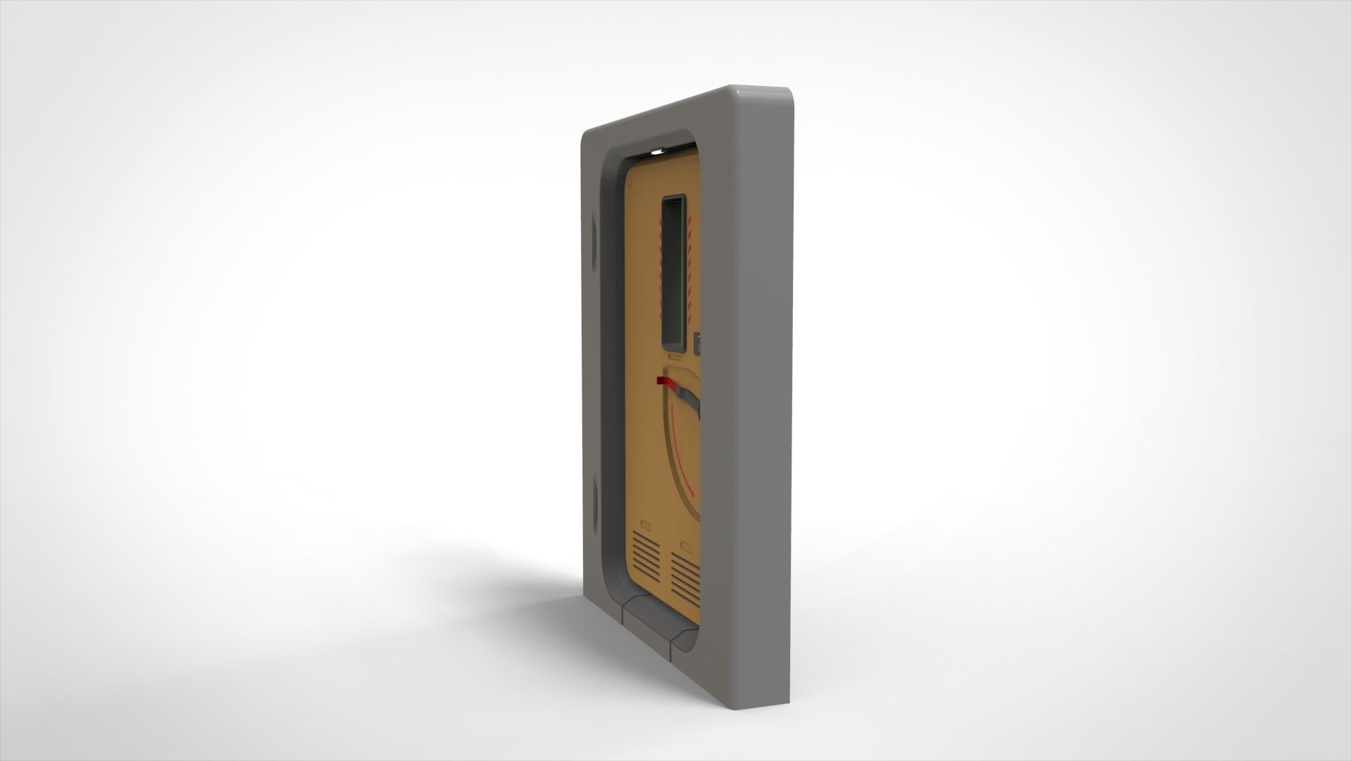 sci fi door 9 3D model_4