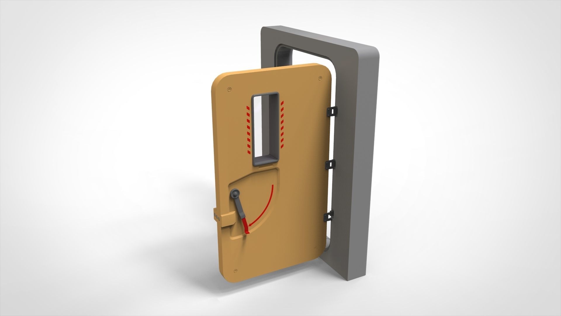 sci fi door 9 3D model_11